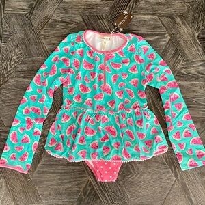 NWT Matilda Jane “Splash of Watermelon” one piece rash guard